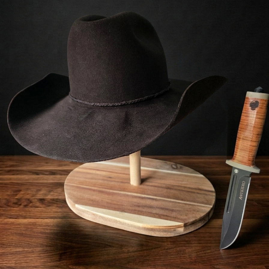 The Rip Wheeler — handcrafted western hat inspired by Yellowstone, AntiHero Hats Benelux